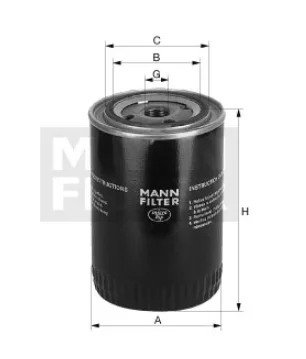 FILTRO OLEO MANN